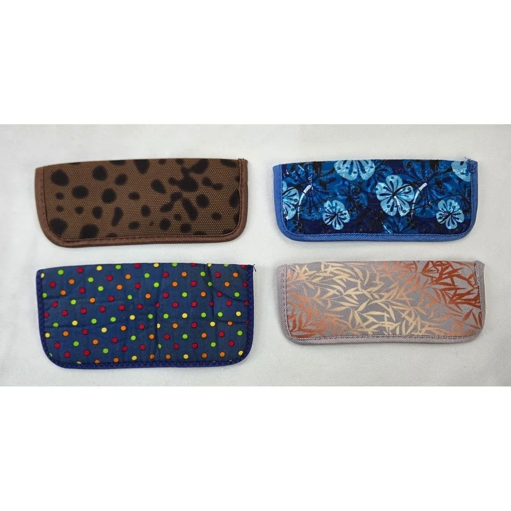 Foster Grant Eyeglass 34 Case Sleeve Pouch Lot Mixed Designs Clean Lightweight